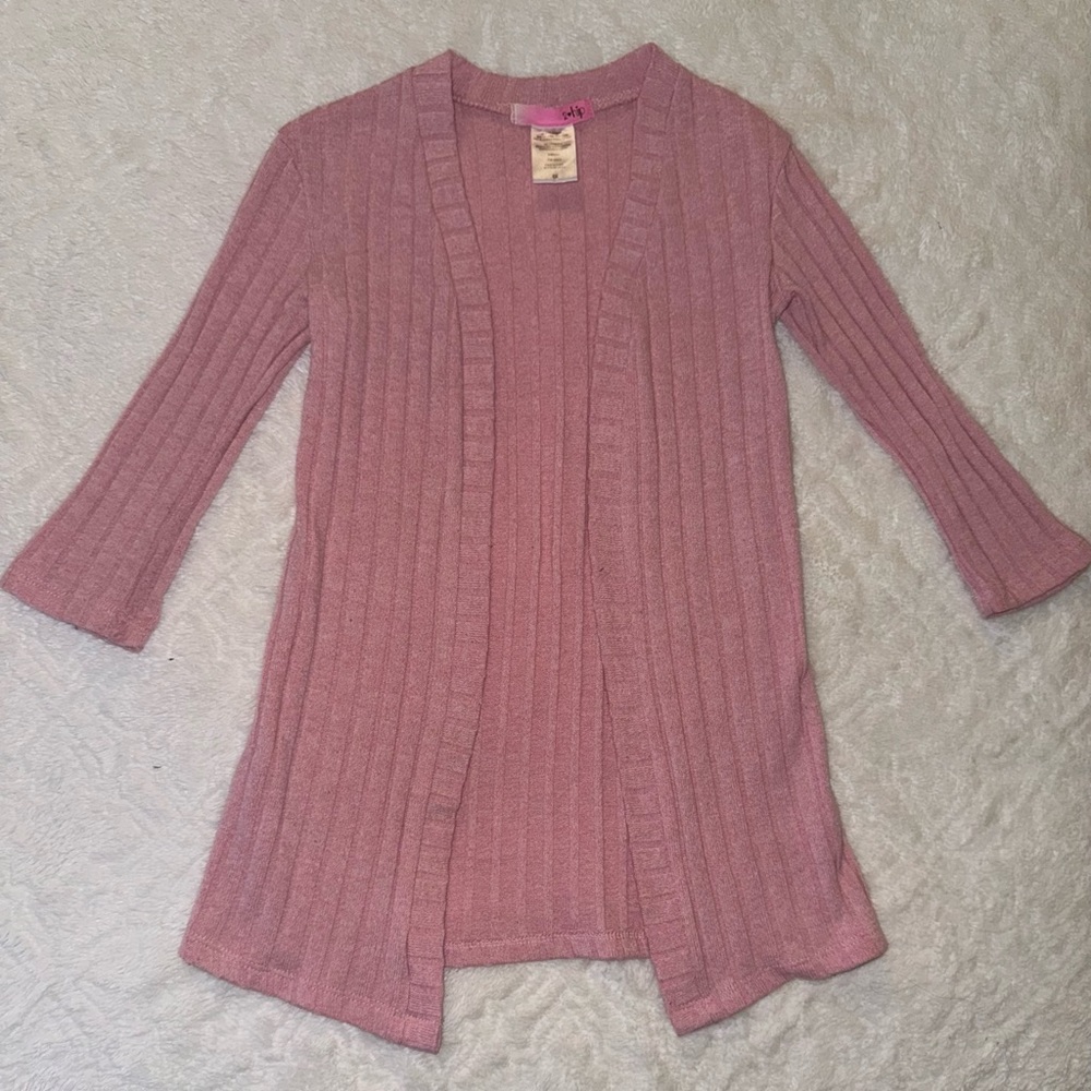Girls pink cardigan